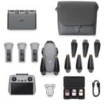 High-capacity drone accessories kit with drone and carrying case for aerial photography and FPV flying.